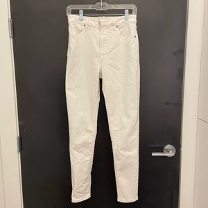 Abercrombie Womens White Skinny High Rise Jeans 6R
